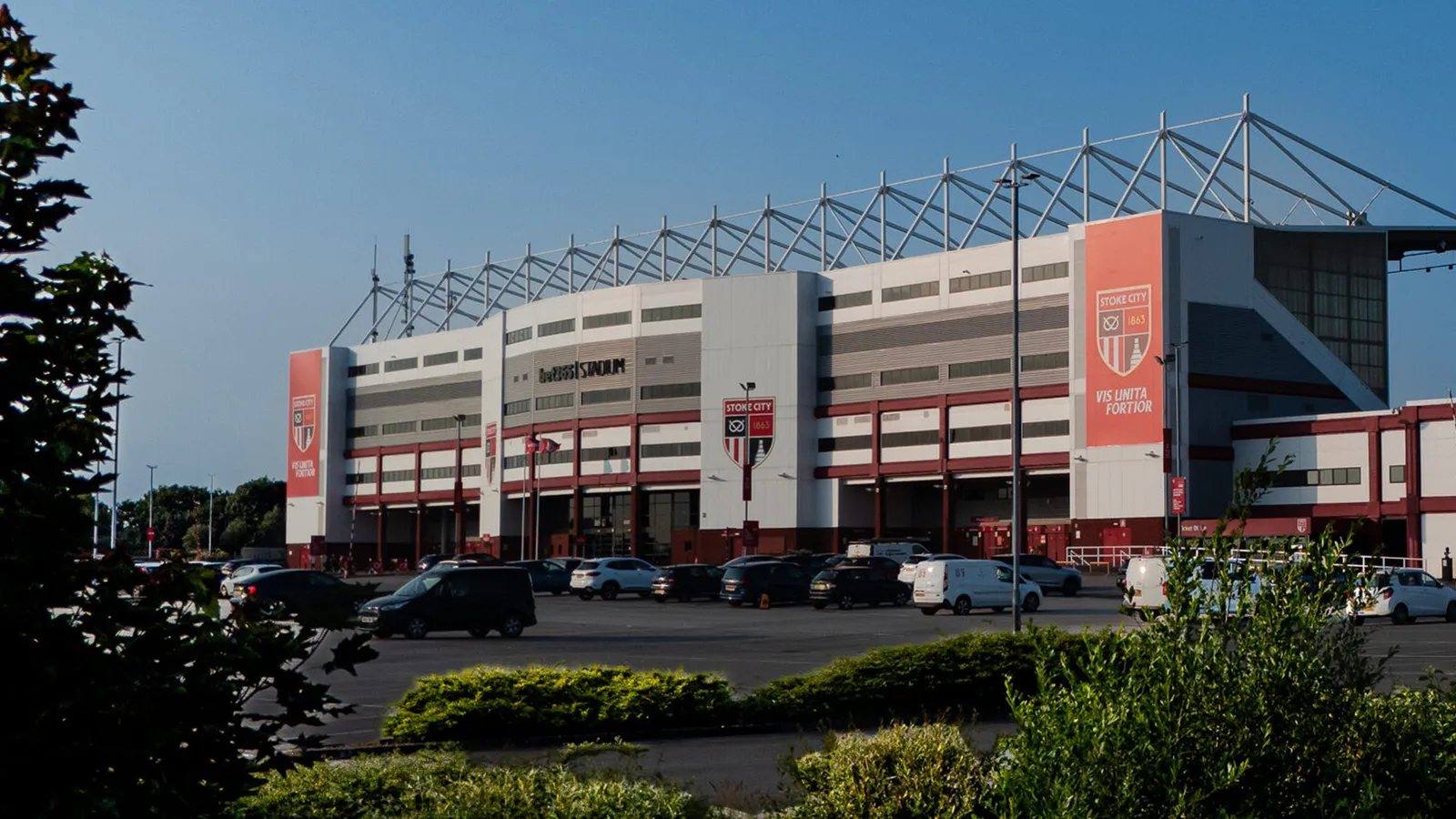 The bet365 Stadium, just south of Fenton