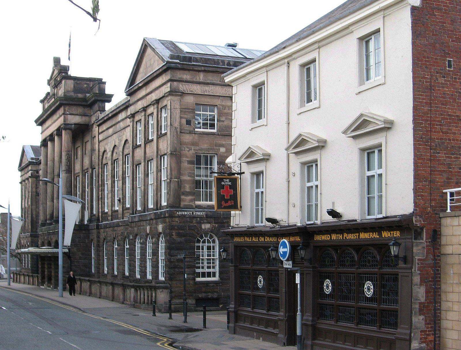 Historic buildings in Burslem town centre, Stoke-on-Trent